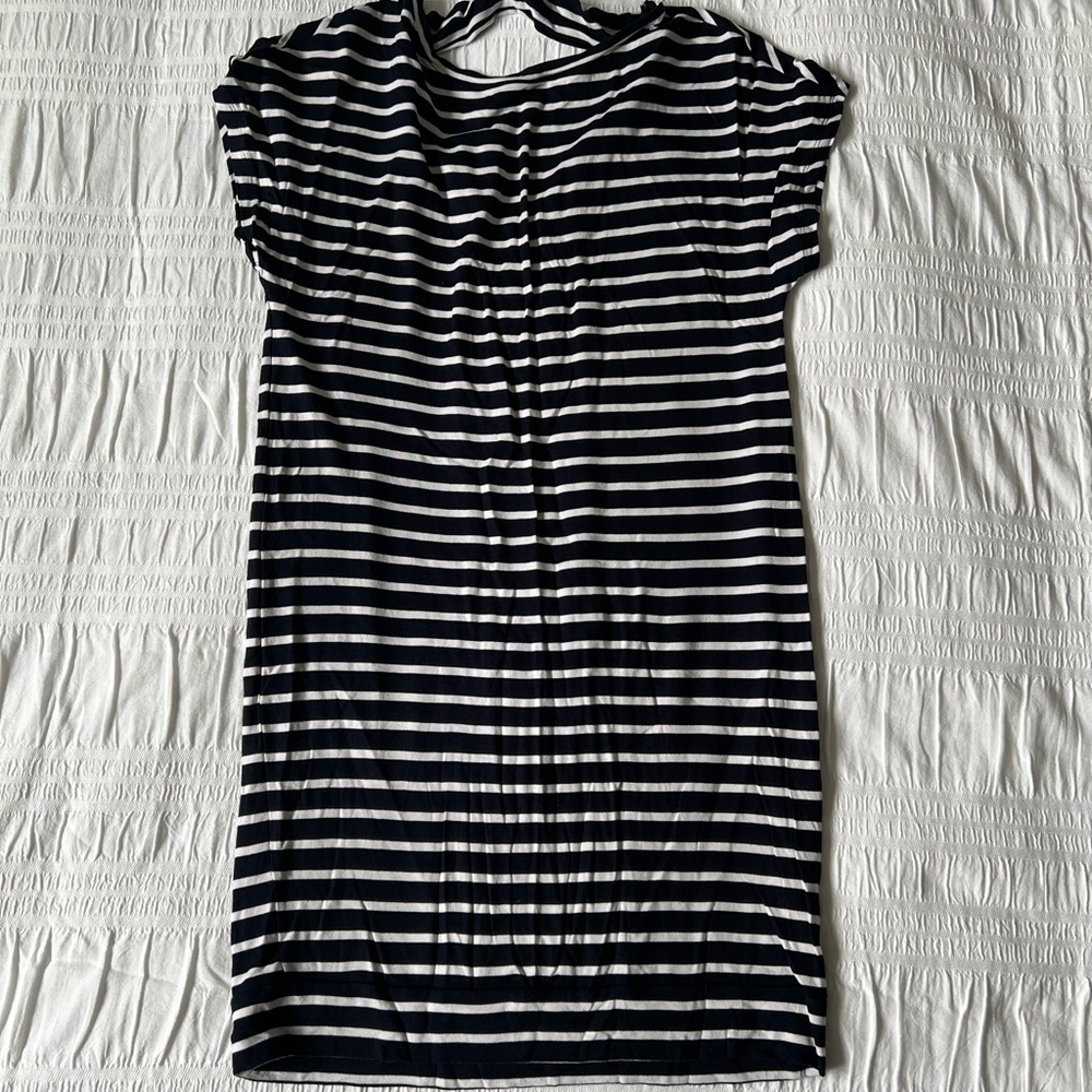 Striped Navy and White Women's Dress